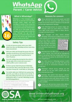 OSA WhatsApp info sheet